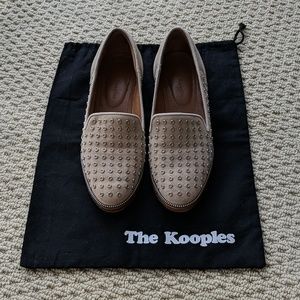 The Kooples Nude Suede Loafers